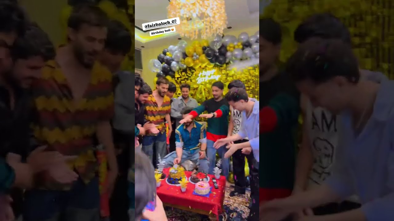 Faiz Baloch Birthday Celebration Team 07 Member Shorts Faizbaloch Team07
