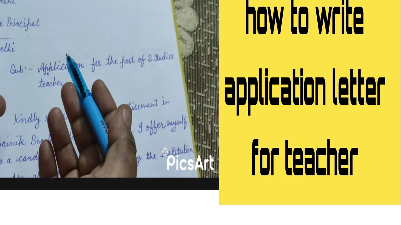 how to write application letter subject