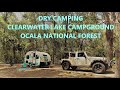 Clearwater Lake Ocala National Forest (Solo Female Tiny Camper Small Travel Trailer)