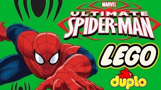 Marvel Ultimate Spiderman Lego Duplo Civil War Bike Workshop - Full Stop Motion Movie 2016