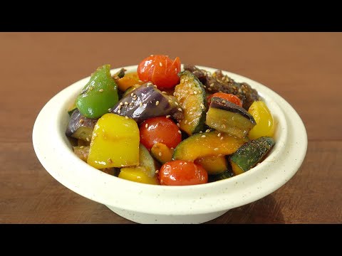 Roasted Vegetables and Easy But Best Sauce :: Vegetable Beef Salad :: Really Delicious