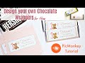 Design Chocolate Wrappers for Kids Parties | First Birthday Decorations at home