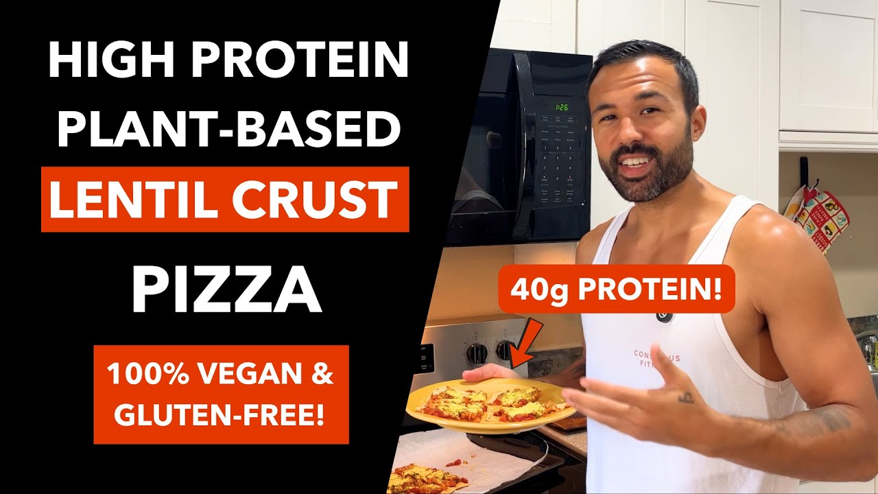 40G Protein Vegan Lentil Pizza Recipe - Fast, Easy & Tastes Amazing!