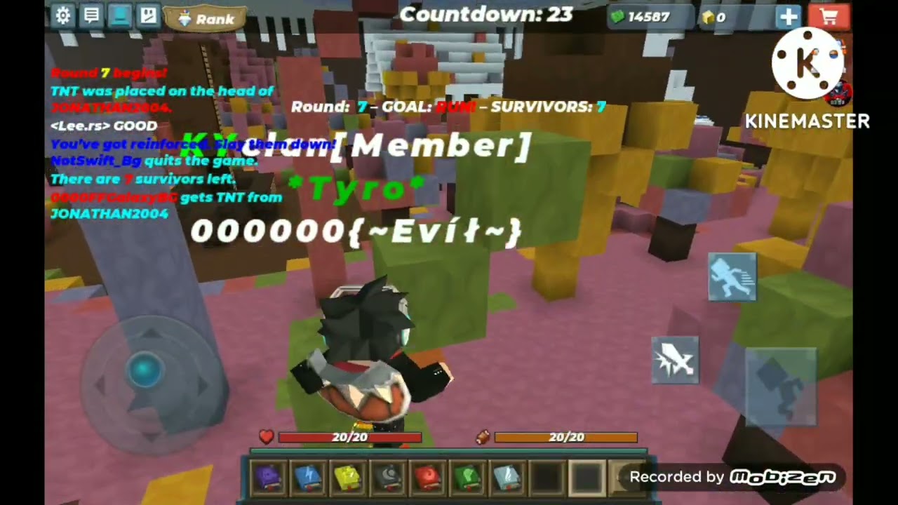 Blockman go 1 Game win 1v1 00 sck win🙀🎉👑👑