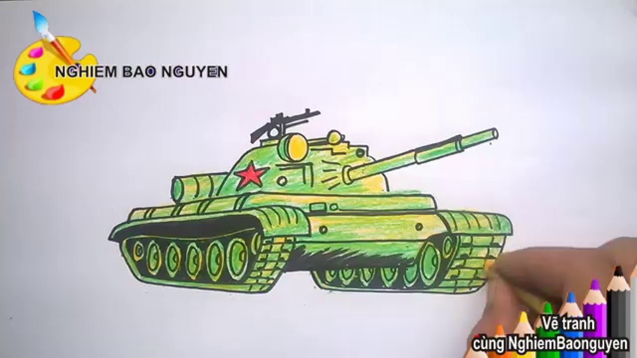 Vẽ xe tăng/How to Draw Tank - YouTube