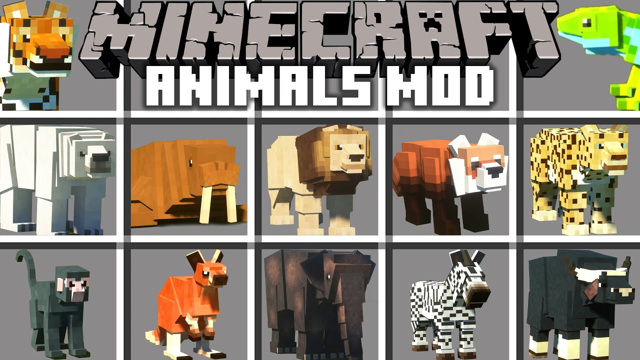 Minecraft Animals Spawn Egg (Zoo & Wild Animals ZAWA) | Minecraft 4K + Shaders PC (No Commentary).
