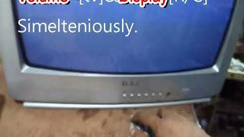 How to open Haier crt tv service mode.