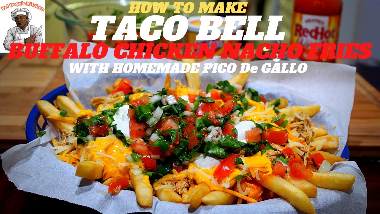 TACO BELL}HOWTO MAKE TACO BELL BUFFALO CHICKEN NACHO FRIES WITH