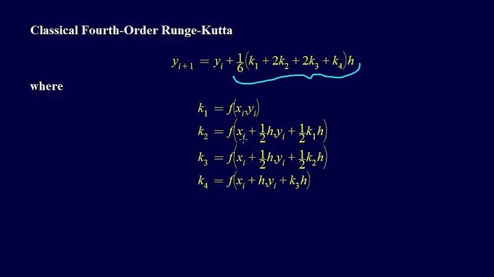 7.1.8-ODEs: Classical Fourth-Order Runge-Kutta