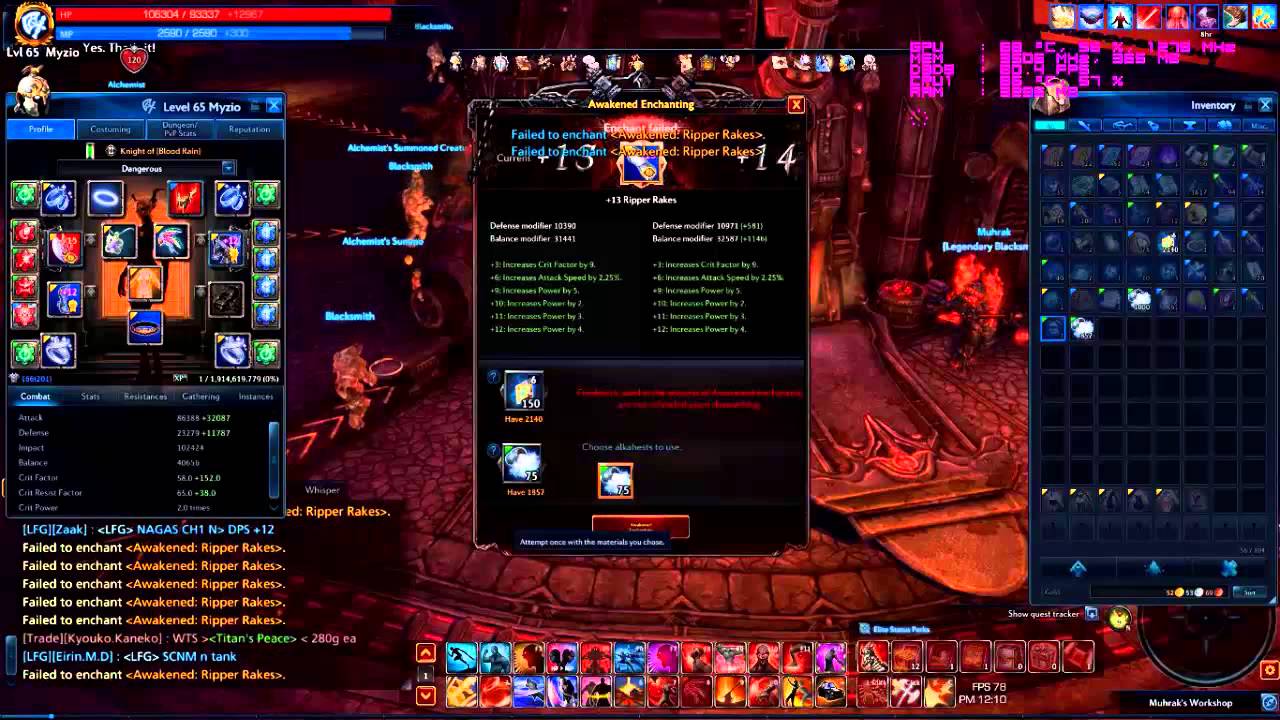 TERA Awakened Enchanting +15 Gloves YouTube