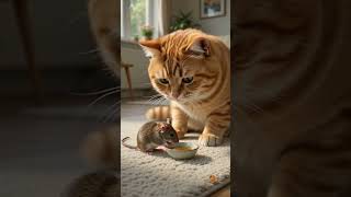cat n mouse😼#cuteanimals #cat #sadstory#animalshorts#catshorts #catstory #cutecat #fatcat#funnycats