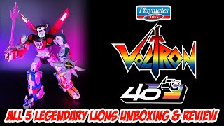 2024 Playmates Toys 40th Anniversary Voltron Action Figures Unboxing & Review