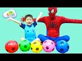 Learn Colors w/ Soccer balls and Baby Xavi - Video for Babies and kids, children and toddlers