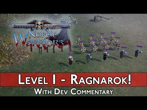 Nordic Warriors Level 1 Walkthrough (Ragnarok Difficulty!) - With Dev Commentary