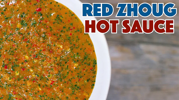 Crazy Spicy! How To Make Red Zhug Hot Sauce Recipe...