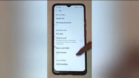 How to on flash on call in oppo f17,on flash on call setting