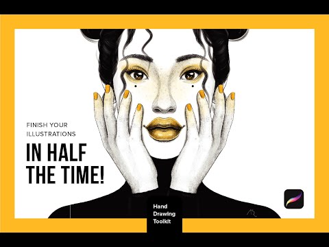 Hand Drawing Toolkit for Procreate, a Brush Add-On by Riveros Illustration (Thumbnail 7 of 12)