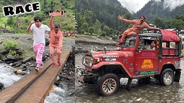 Life Me First Time Jeep Sy OFFRoading Ki 😎 Mamu Waleed Race 😂