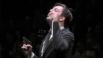 Conductor shoots a gun at the concert. J. Strauss II On the Hunt, Auf der Jagd Polka schnell Op. 373 Conductor shoots a gun at the concert. J. Strauss II On the Hunt, Auf der Jagd Polka schnell Op. 373