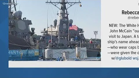 Report: White House wanted USS John McCain 'out of sight' during Trump's Japan visit