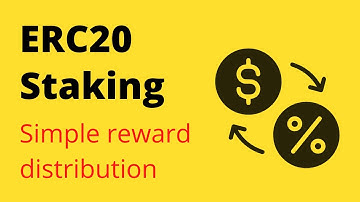 Simple ERC20 Staking with Rewards