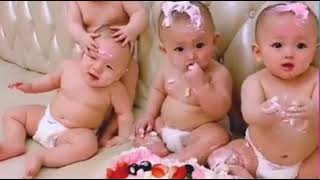 Cute twin babies playing | 6 twins playing and fighting with each other 😍😘