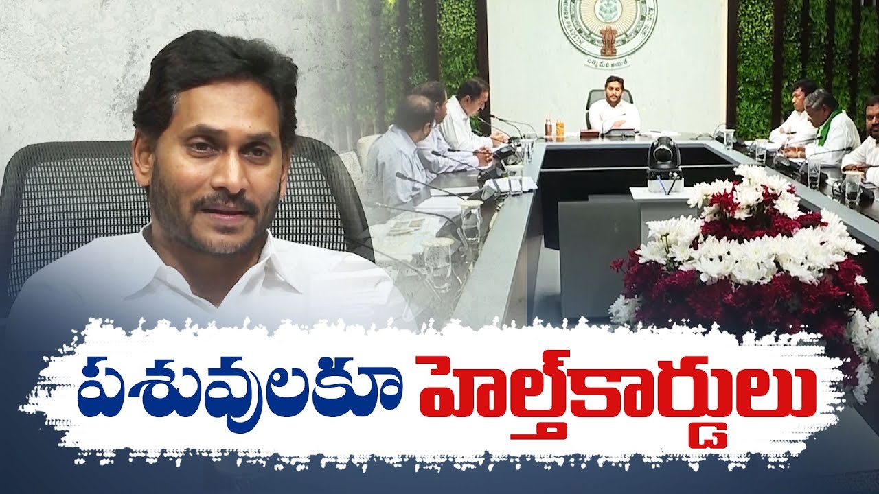 Health Cards For Animals | Recruitment For Animal Husbandry Department | CM  Jagan Directs Officials - YouTube