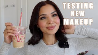 putting viral new makeup to the test, foundation, lip balm, and many more!