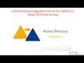 Migration active directory du serveur 2008 r2 vers le serveur 2019 tape par tape