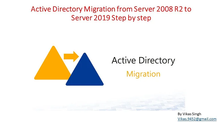 Active Directory Migration from Server 2008 R2 to Server 2019 Step by step