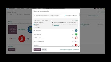 Odoo - module facturation: associer votre compte bancaire pour synchroniser votre facturation