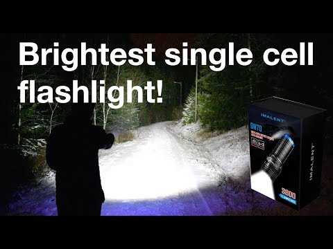 Worlds Brightest Single Cell Flashlight - IMALENT DN70 3800Lumen New Version