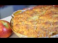 TORTA DE MAÇÃ CROCANTE INVERTIDA (APPLE COBBLER) | BOLOS BAFÔNICOS