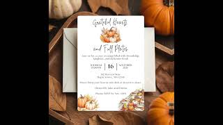 DIY Friendsgiving Invite | Cozy Fall Printable | Editable Canva Template 🍂🧡