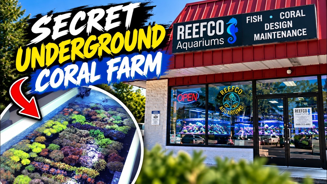 This Aquarium Store Has a SECRET Underground Coral Farm!