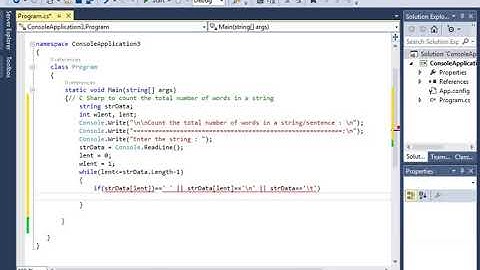 C# Count the total number of words in a string