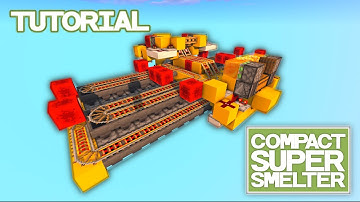 Super Smelter (Fast & Compact) TUTORIAL - Java 1.19 - 1.15 (64 Furnace Array)