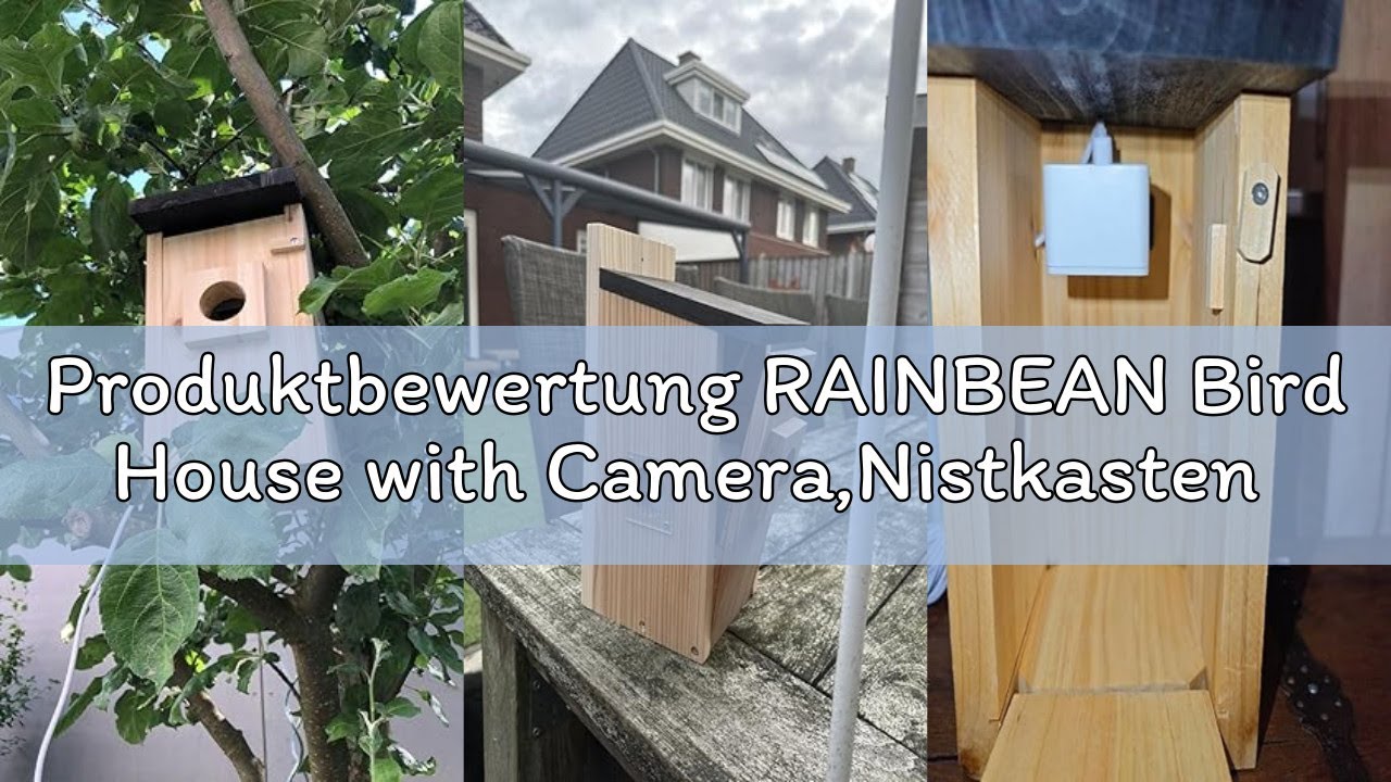 Produktbewertung RAINBEAN Bird House with Camera,Nistkasten mit Kamera, 4 Millionen Pixel Outdoor-Vo
