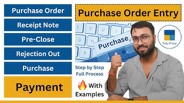 Purchase Order in Tally Prime-Receipt Note -Outstanding- Pre-Closed & Rejections Out in Tally Prime