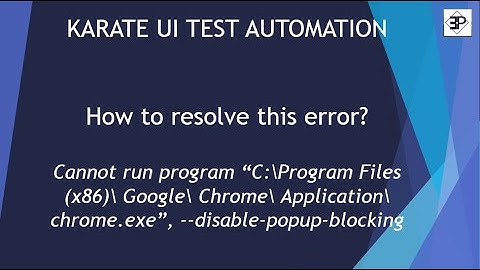 Karate UI Automation - Resolve Chrome path error