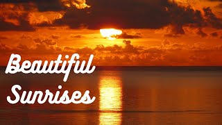 Relaxing Sunrise and Calming Ocean Sound for Stress Relief, Deep Breathing, Affirmations