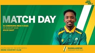 LIVE | SA Men's Emerging vs USSA - Match 4 - Emerging Inbound Tri-Series