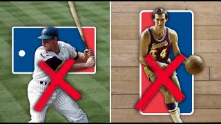 MLB와 NBA는 로고 모델을 절대 인정하지 않는다.