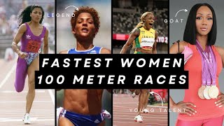 Top 10 Fastest Women Sprinters In The World | 100m Dash