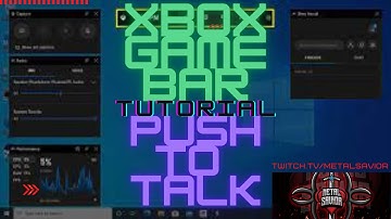Push to Talk on XBOX GAME BAR