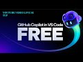 GitHub Copilot Free for All in VS Code || How to Setup GitHub Copilots in VS Code ||Live Setup Video