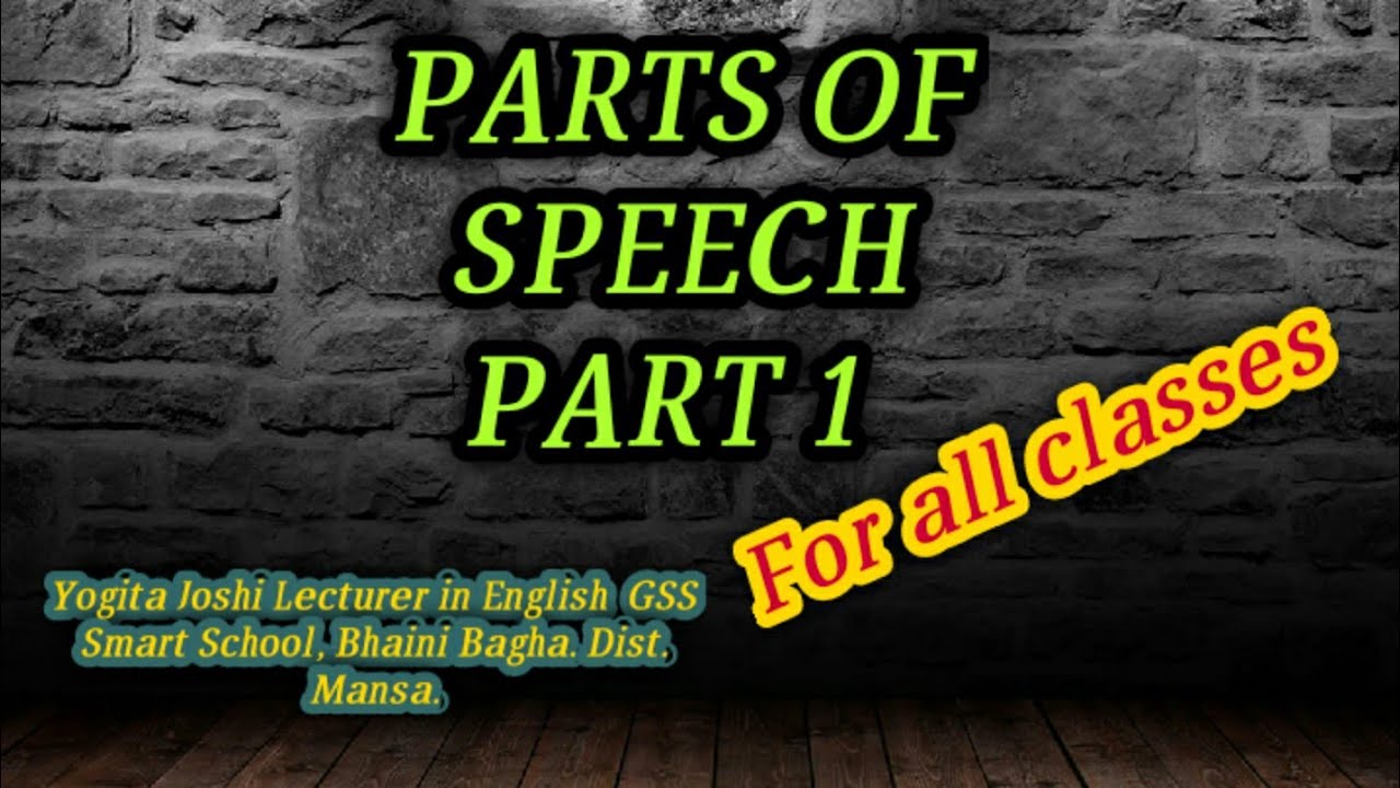 parts of speech meaning in punjabi