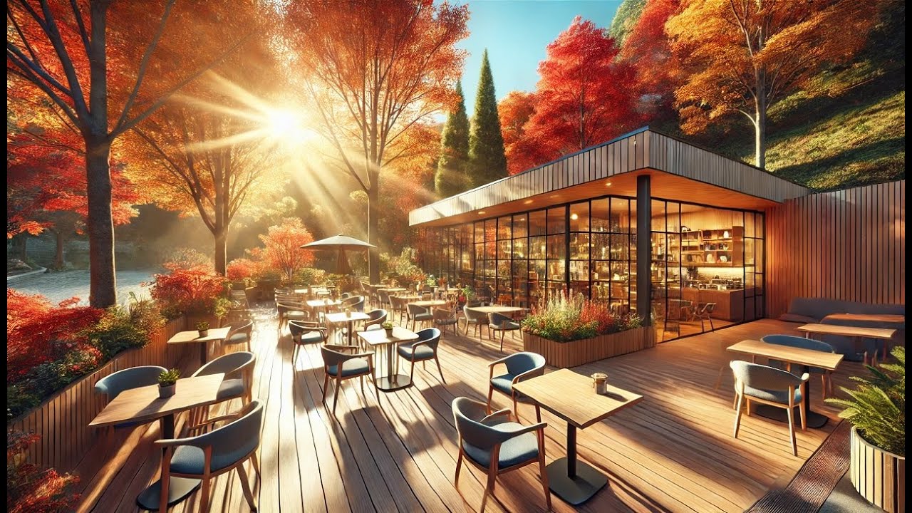 【ストレス解消・勉強BGM】スムーズなジャズ ピアノ サックス ☕ 秋の風景と良いカフェの雰囲気を味わえるリラックスできるジャズ音楽