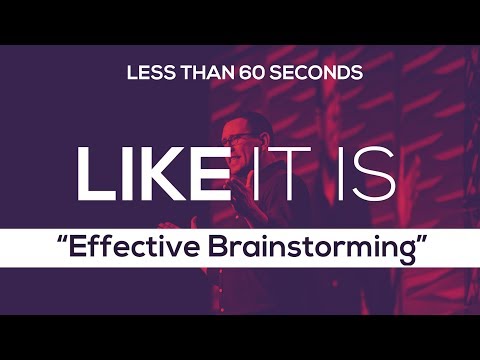 Galen Emanuele Like It Is | EP 17: Effective Brainstorming