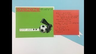 Football Slider Card | DIY slider card | FIFA World Cup 2018 image